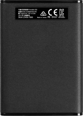SSD Transcend ESD270C, 500 GB, USB Type-C, e zezë