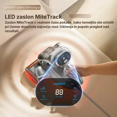 Pastrues marimangash UWANT M700, 18000Pa, 65°C, UVC, ekran LED, gri