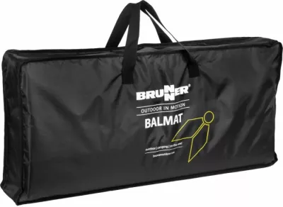Mat kampingu BRUNNER BALMAT 0102064N.C20 250 x 500 cm, PP, 350 g/m², me çantë bartëse, e zezë/gri