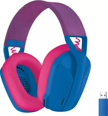Kufje gaming wireless Logitech G G435 LIGHTSPEED, Bluetooth, 18 orë, Blue
