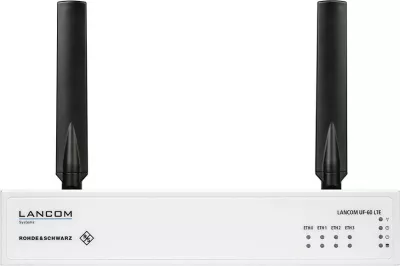 Firewall LANCOM R&S UF-60 LTE, 3.5 Gbit/s, 4 porta, desktop, me antena të jashtme