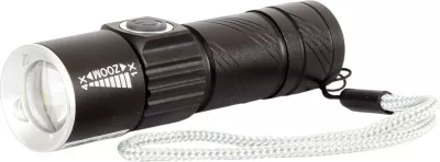 Svetilkë LED portative USB PROLINE 51030 160 lm bateri 600 mAh ZOOM, e zezë