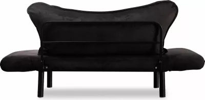 Divan-krevat dy vendësh Atelier del Sofa, Chatto, ngjyrë e zezë