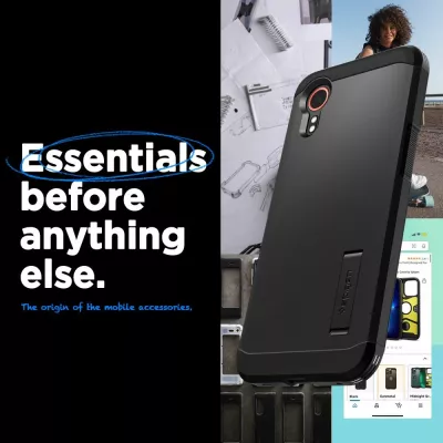 Mbështjellës Spigen Tough Armor për Samsung Galaxy XCover 7, i zi