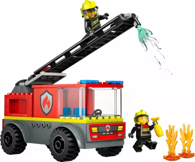 Set LEGO City Fire Truck with Ladder 60463, 82 copë, e kuqe