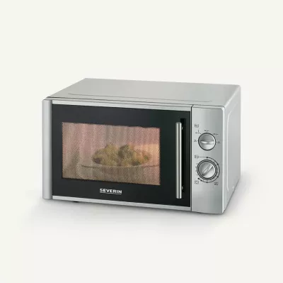 Mikrovalë Severin 7772000, solo, 28L, 900W, argjendtë