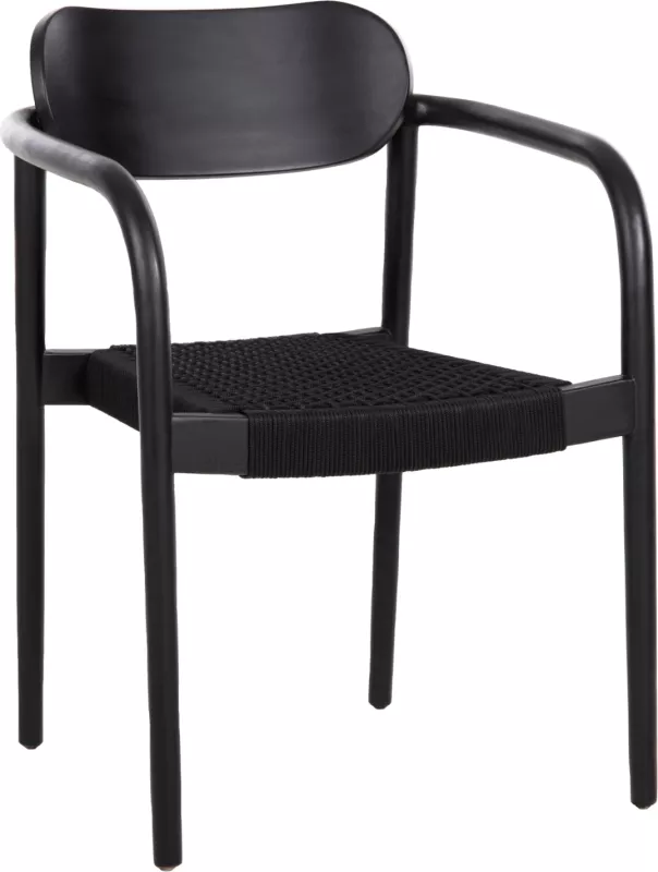 Karrige Oslo FH9636.12 dru tik & litar në të zezë 55x54x80Hcm
