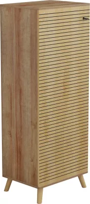Dollap këpucësh ALVARO FH8954.16 melaminë, ngjyrë druri natyral, 50Χ38Χ135Hcm