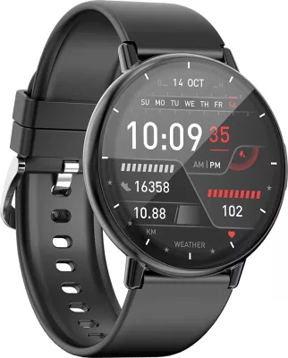 Smartwatch Aiwa SW-A800 1.39\" IPS LCD, Bluetooth thirrje, IP67, 220 mAh, e zezë
