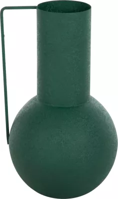 Vazo dekorative FLAGON FH4260.03 metalike në ngjyrë të gjelbër Φ26x45Hcm