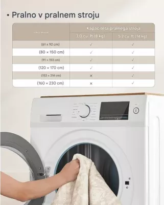 Tepih SONGMICS HOME TAR027K01 jo-rrëshqitës 120 x 170 cm, cappuccino