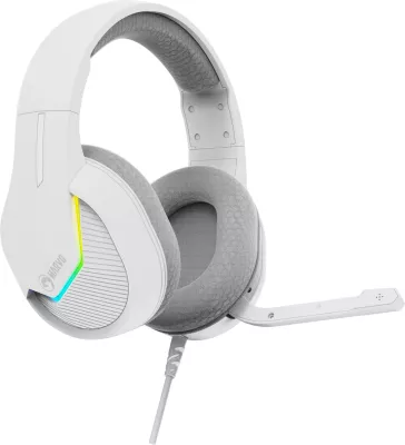 Kufje Marvo H8618 me mikrofon, RGB, me kabllo (USB/3.5 mm), të bardha