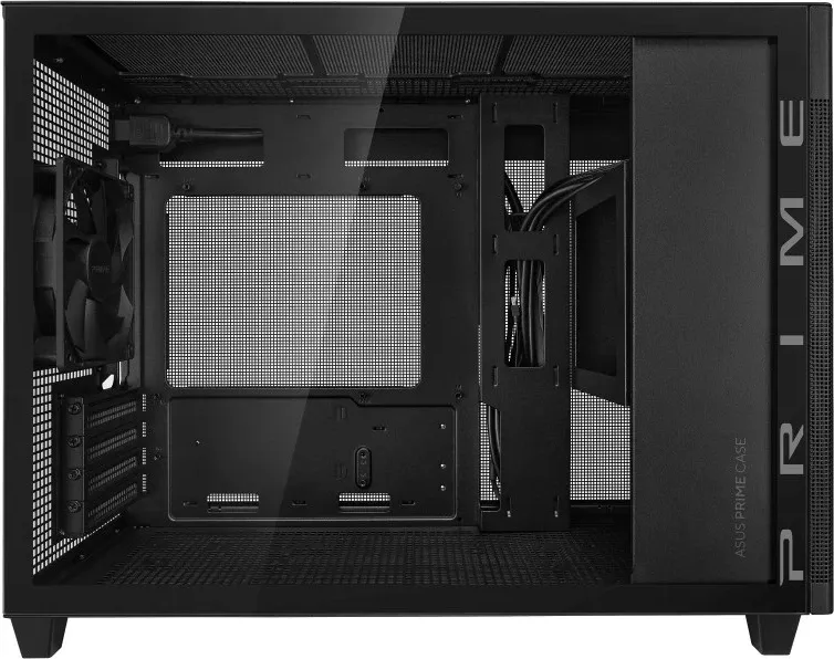 Kasë ASUS AP201 PRIME TG Mini Tower e Zezë