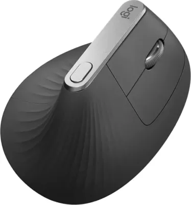 Maus ergonomik vertikal Logitech MX Vertical 4000 DPI, Bluetooth + Unifying, USB-C, i zi