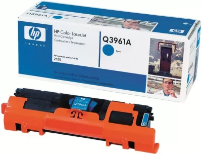 Toner HP 122A Q3961A, për Color LaserJet, rendiment 2,400–4,400 faqe, Cyan