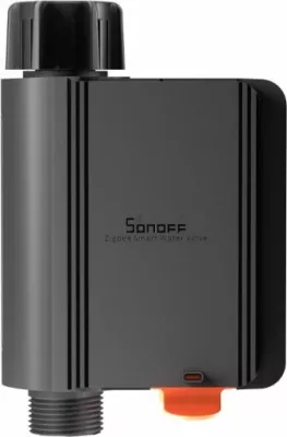 Valvul uji smart Zigbee SONOFF SWV-BSP, Zigbee 3.0, IP55, 4xAA, e zezë