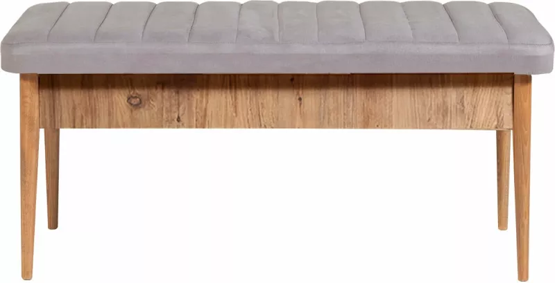 Set tavolinë me karrige për ngrënie, i zgjatshëm, 5 pjesë, Hanah Home, Vina Atlantic Soho gri