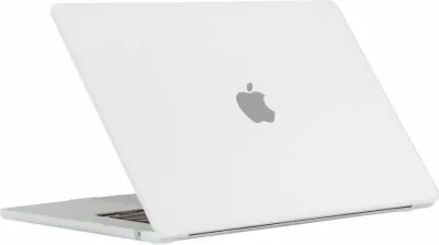 Mbështjellës laptopi, Tech-Protect SmartShell, për MacBook Air 15" 2023-2024 (M2/M3) A2941/A3114, plastik me këmbë gome, matte gjysmë-transparent