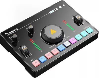 Mixer audio Maono AMC2 Neo, kartë zanore, e zezë