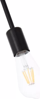 Llambë tavani varëse LIGHTY, 4 drita, metal i zi, FH7405.11, 57x5x52cm