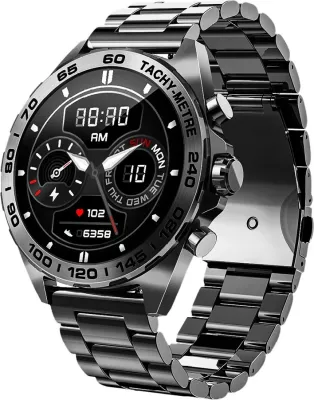 Smartwatch bea-fon 501, AMOLED 1.43", GPS, Black Metal