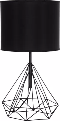 Llambë tavoline GEILO FH7416.11, metal i zi, kapak PVC i zi, 25x48.5cm