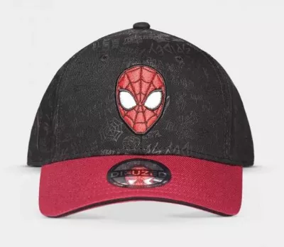 Kapelë fëmijësh Difuzed Spider-Man e rregullueshme, e ripërdorshme, e zezë/kuqe