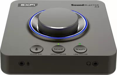Kartelë zëri ekstern Creative Sound Blaster X4 (70SB181500000), USB-C, 7.1, 24-bit/192 kHz, 114 dB, e zezë