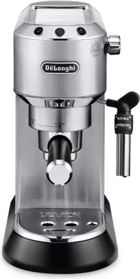 Ekspres kafeje, DeLonghi Dedica EC685.M, 15 bar, 1300 W, sistem kapuçino, trup metalik, ngjyrë metal