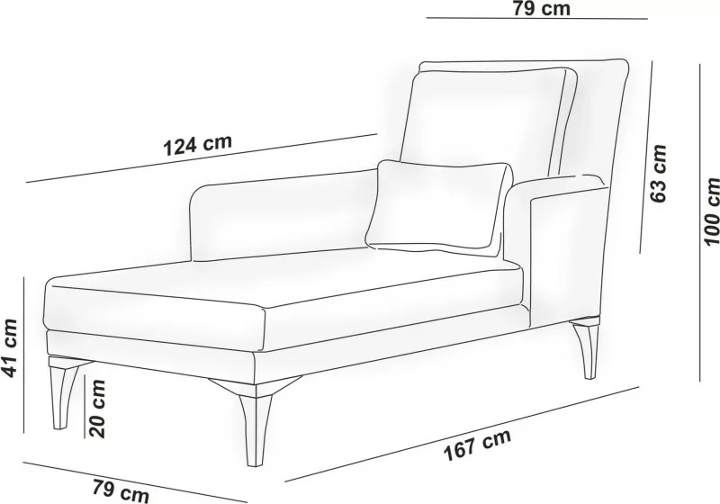 Divan Atelier del Sofa, ngjyrë salmon, Bifo