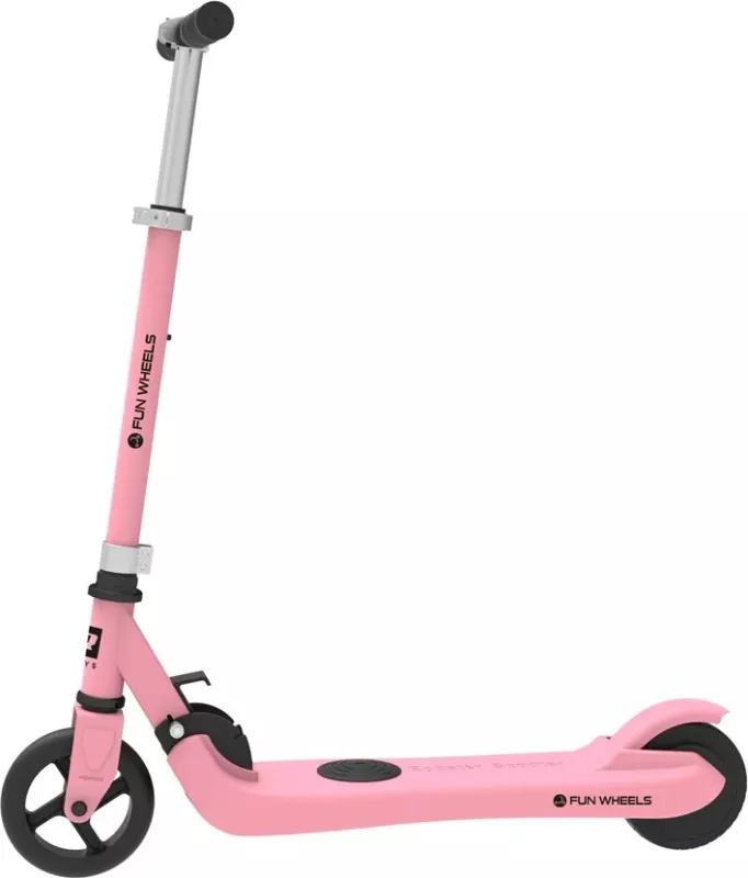 Trotinet elektrik Rebel Fun Wheels, 100 W, 2 Ah, rozë