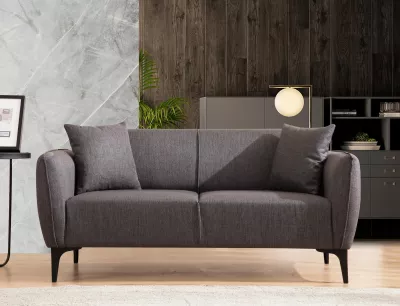 Divan dy vendësh Atelier del Sofa, Belissimo, ngjyrë gri e errët