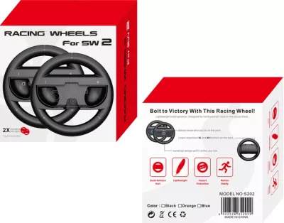 Timon garash, Hurtel, për Nintendo Switch 2 Joy-Con, e zezë, set me 2