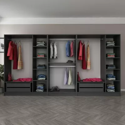 Dollap i madh, ngjyrë antracit, Skye Decor, 4944