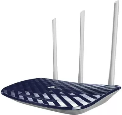 Router WLAN, TP-Link Archer C20 AC750, dual-band 300 Mbps + 433 Mbps, 3 antena, blu