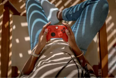 Gamepad Microsoft Xbox Wireless Controller, Bluetooth/USB, i kuq