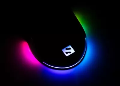 Maus gaming Sandberg FlexCover 6D 640-28, 12800 DPI, 6 butona, USB 2.0, RGB LED, 2 kapakë ndërrues, e zezë