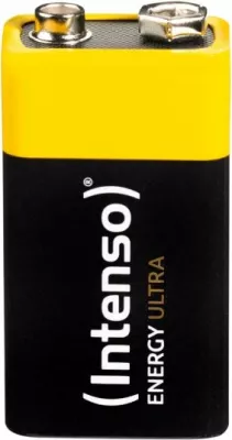 Bateri 9V Intenso Energy Ultra 6LR61, 560mAh, zi/verdhe