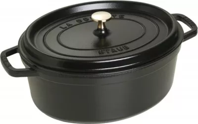 Enë gatimi Staub La Cocotte, 4.2L, gize, e zezë