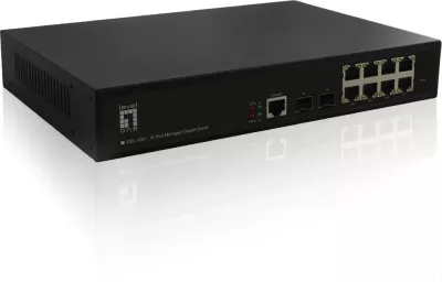 Switch LevelOne KILBY 10-Port L2 Managed Gigabit, 2 x SFP, Rack mounting