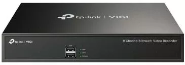 Regjistrues video rrjeti TP-Link VIGI NVR1008H 8 kanale deri 5 MP playback i sinkronizuar 4 kamera 1x SATA deri 10 TB 100 Mbps, e zezë
