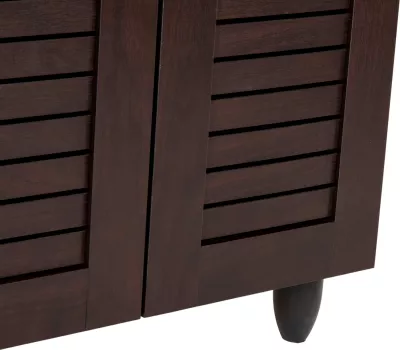 Dollap këpucësh PROLLY FH9608.01 melaminë ngjyrë wenge-2 dyer-4 rafte 60x34x88Hcm