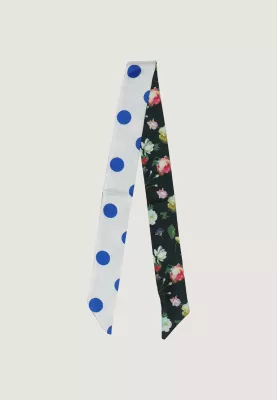 Fular për femra I am Foulard Floreale, blu navy