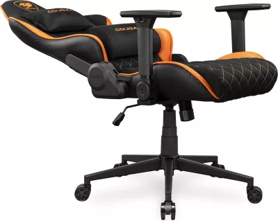 Karrige gaming Cougar Armor One V2 F, PVC/Stof, e zezë/portokalli