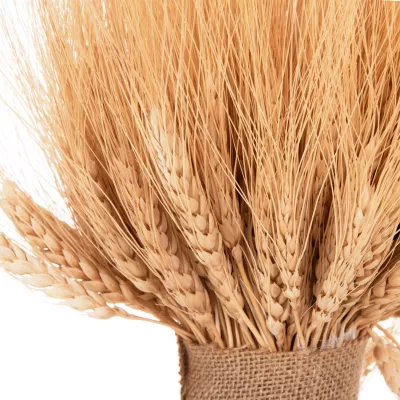 Buqetë dekorative me grurë të thatë, ngjyrë natyrale, FH7963, 48H cm