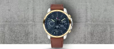 Orë dore për meshkuj Tommy Hilfiger, kafe