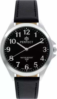 Orë dore meshkuj PERFECT GXB412-05, e zezë