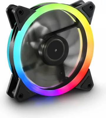 Ventilator kasë SHARKOON SHARK Blades PWM RGB 120mm, i zi