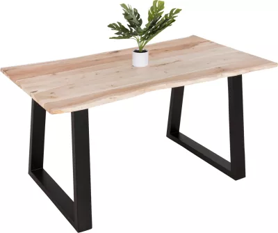 Tavolinë për ngrënie MONTANA SLIM FH8163.21 dru akacie ngjyrë natyrale e lehtë 140x80x77 cm