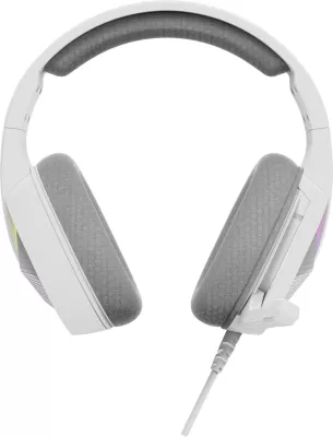 Kufje Marvo H8618 me mikrofon, RGB, me kabllo (USB/3.5 mm), të bardha